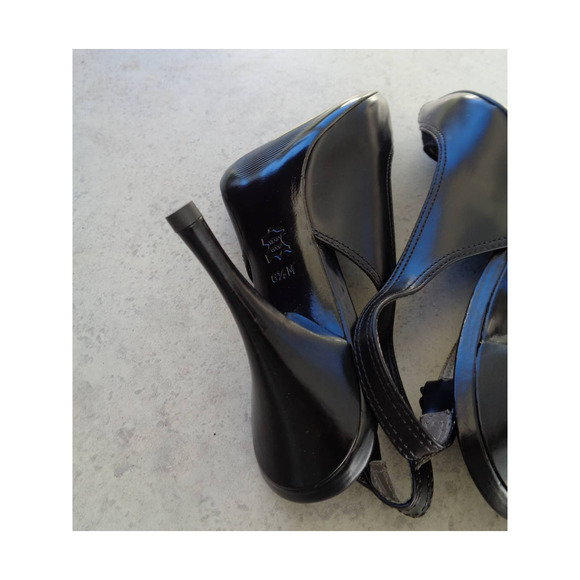 Via Spiga Black Slingback Heel Shoes. 6.5 New - Picture 9 of 10